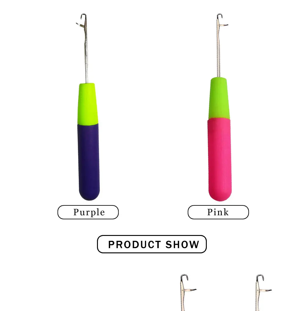 Plastic Crochet Hook Needle for Hair Weaving Dreadlock Knit Hook Needle for Hair Weaving Crochet Needle Hook