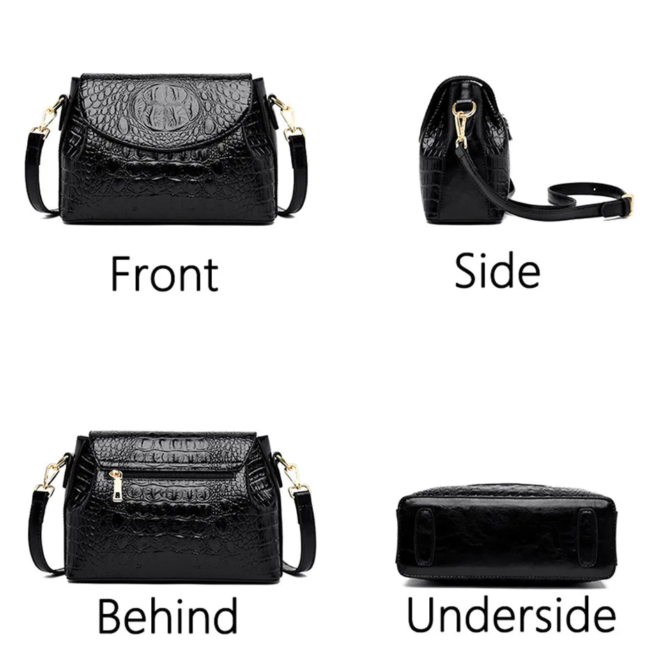 Luxury Brand Handbags For Women 2026 Sac A Main Ladies Crocodile Pattern Leather Crossbody Bags Designer New Shoulder Bag Bolsos