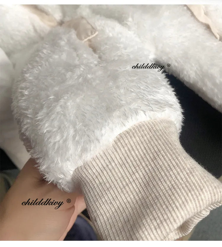 0-24 Months Newborn Baby Jumpsuit Winter Cotton Baby Romper With Gloves Hooded Thicken Boys Snowsuit Girl Clothing Set