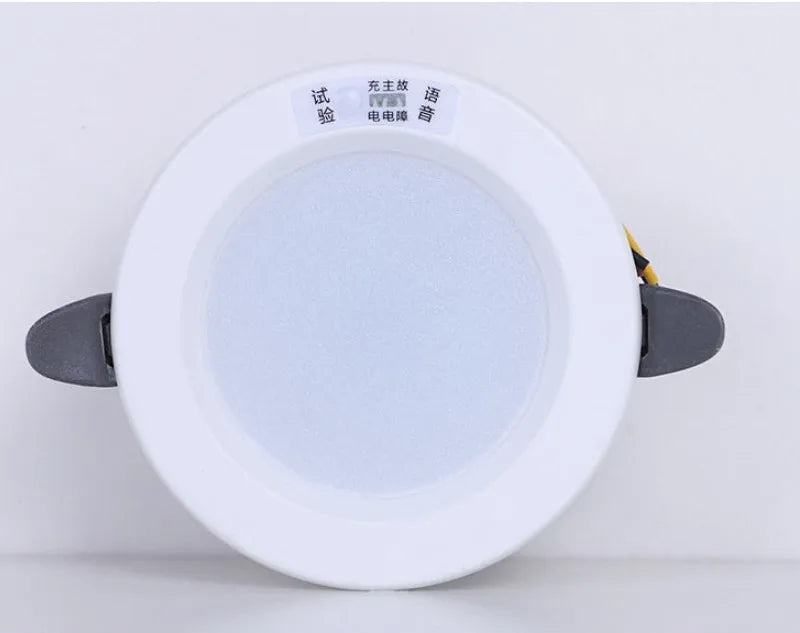 AC200-240V Emergency Lamp Home Power Outage Emergency Lights Recharging Downlight Human Sensor Control Round Indoor Led Lamp