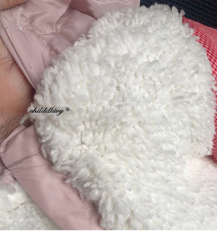 0-24 Months Newborn Baby Jumpsuit Winter Cotton Baby Romper With Gloves Hooded Thicken Boys Snowsuit Girl Clothing Set