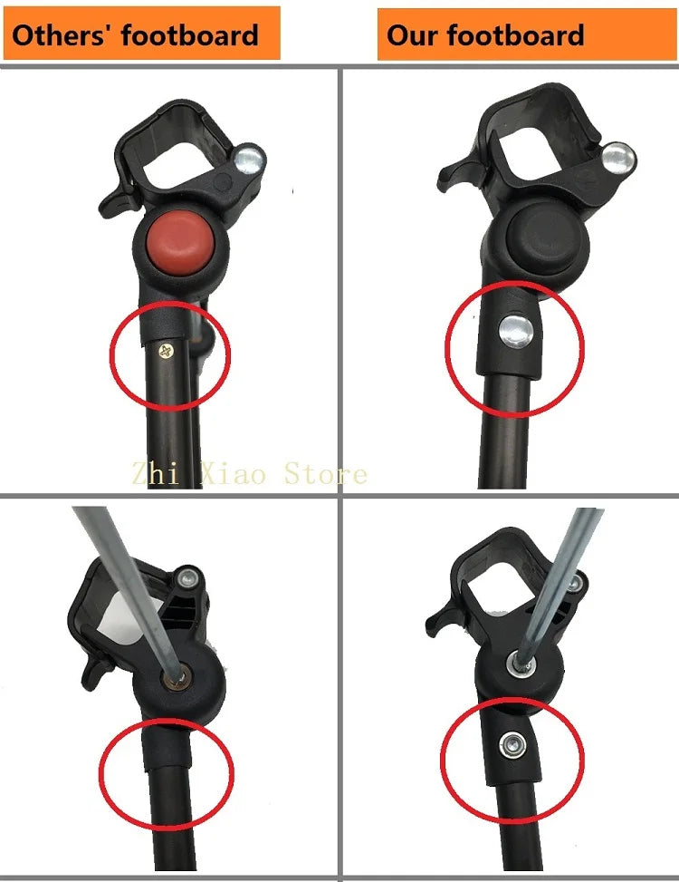 MomTan® Baby Stroller Accessories Armrest PU Leather Bumper Bar Handrail Extend Footboard Compatible with Babyzen YOYO 2 YOYO 3