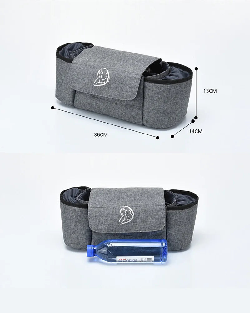 Baby Stroller Organizer Cup Holder Stroller Bag Baby Car Bag Trolley Bag Large Capacity Travel Baby Stroller Accessories