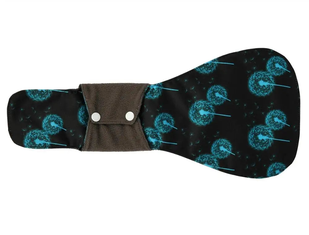 [Sigzagor] XXL Cloth Menstrual Pad Sanitary Bamboo Charcoal Reusable Overnight Post Partum 16in