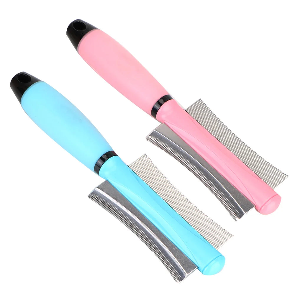 For Cat Grooming Tool Easy Deshedding Brush Pet Hair Comb Double-Sided For Cat Dog Hair Remover For Long Small Hair Dog
