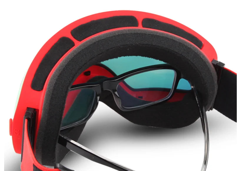 Snowmobile Ski Goggles Double Layers UV400 Anti fog Big Ski Glasses Skiing Snow Men Women Snowboard Goggles
