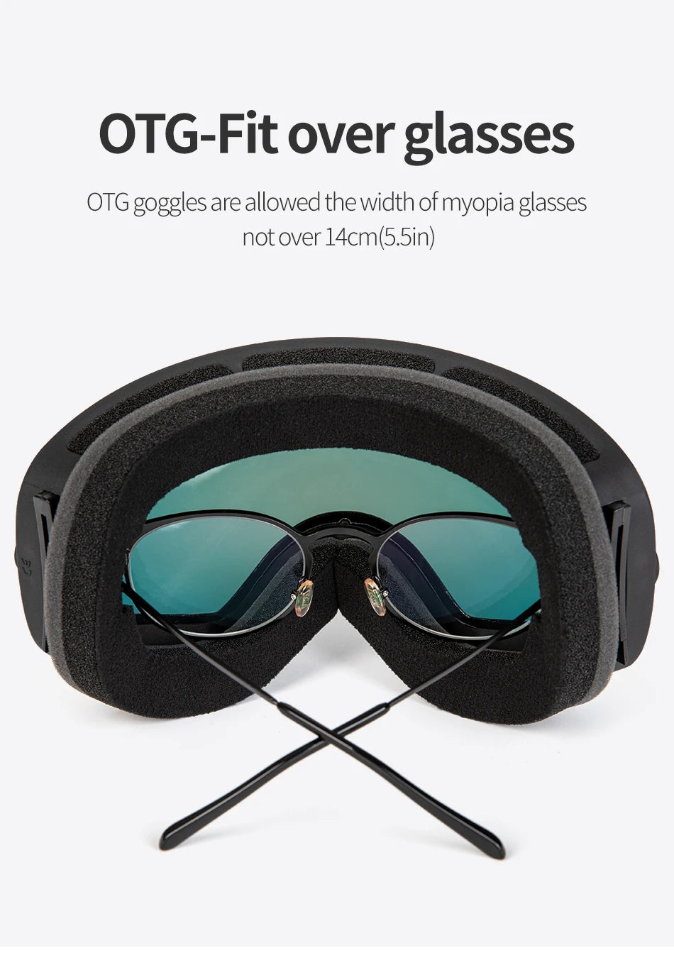 COPOZZ Brand Ski Goggles Men Women Snowboard Goggles Glasses For Skiing UV400 Protection Skiing Snow Glasses Anti-Fog Ski Mask