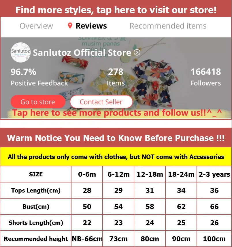 Sanlutoz Cute Infants Boys Clothing Sets Cotton Short Sleeve Baby Tops + Shorts 2Pcs Newborn Cartoon Clothes