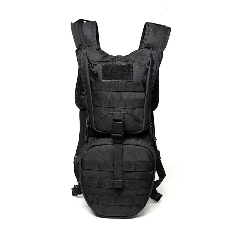 Unisex Nylon Waterproof Tactical Backpack Zipper Closure Hydration Bag Mounting Outdoor Cycling Camping Rock Adventure Water