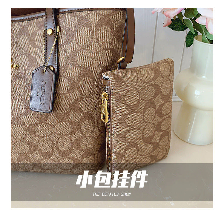 Luxury Designer Women'S One Shoulder Handbag Printed Vintage Paris Fashion Tote Bags Large -Capacity Portable Bag Cluch Bag Purs
