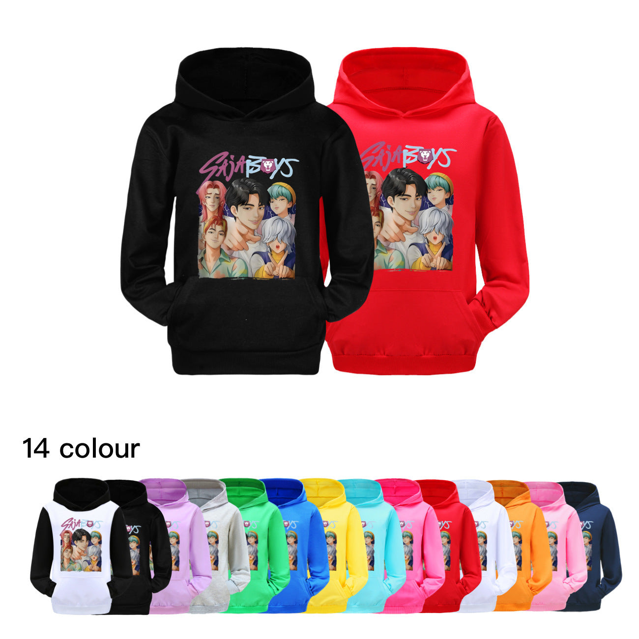 KPop Demon Hunters SAJABOYS Hoodie Kids Clothes Girls Clothing Fashion Teen Boy Clothes Spring Autumn Sweatshirt Children's Tops