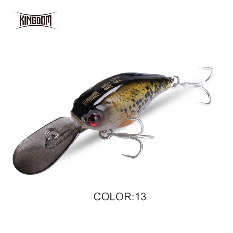 Kingdom Crankbaits Fishing Lures  5g 37mm Slow Sinking Minnow Swing Small Cranks Artifical Baits Hard Wobblers For Bass Trout