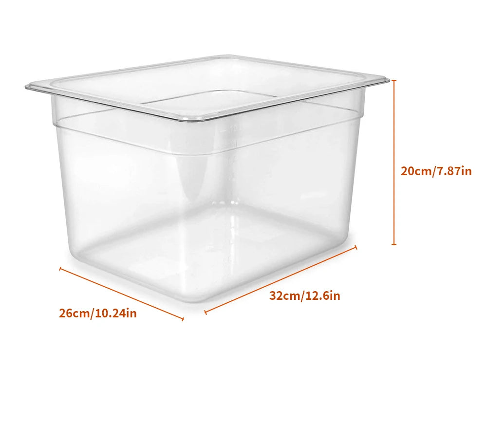 Low Temperature Slow Stew Cooker Recirculator Immersion Thermostatic Container 11L/12 Quart with Black Insulated Cover Home