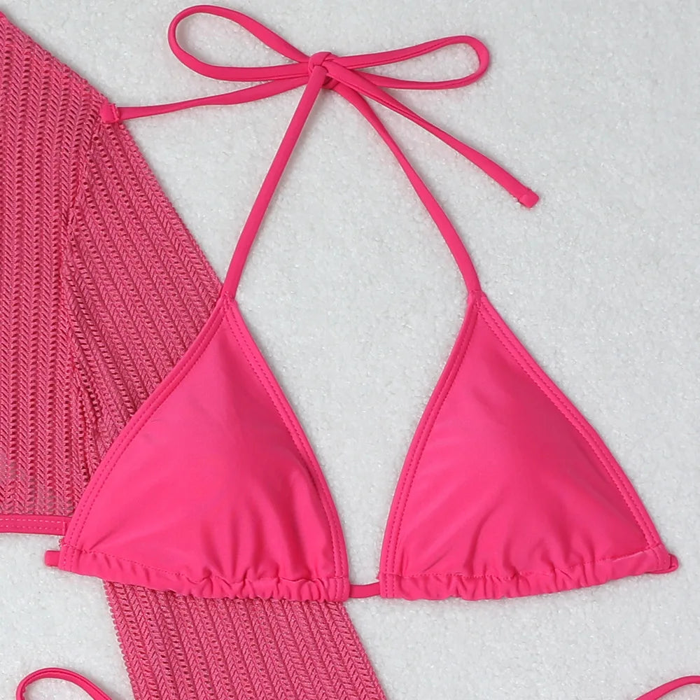 2026 Sexy Bikinis Female Swimsuits Women's Three-Piece Swimwear Beach Swim Wear Bathing Suits Brazilian Bikini Set Pool Bather