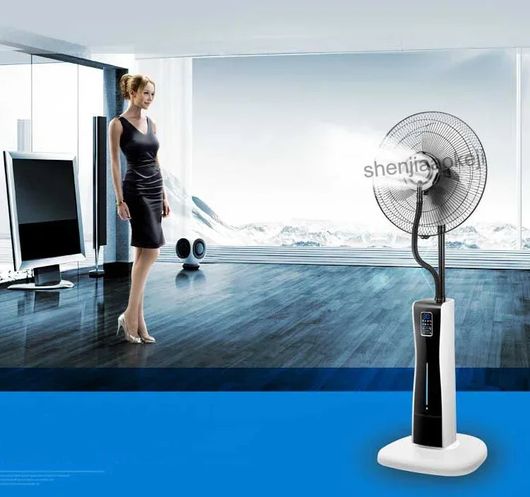 Office air humidifier Electric Fan Water mist fan Air condition fans cold fog fan remote control 12h timing