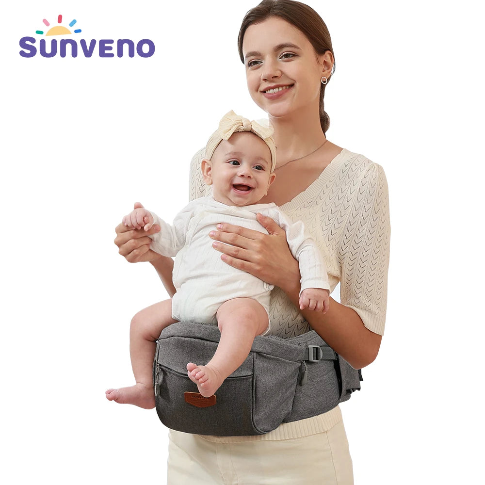 Sunveno Convinient Ergonomic Baby Carrier Infant Hip Seat Toddler Waist Seat Stool Carrier Baby Carrier Adjustable Comfortable