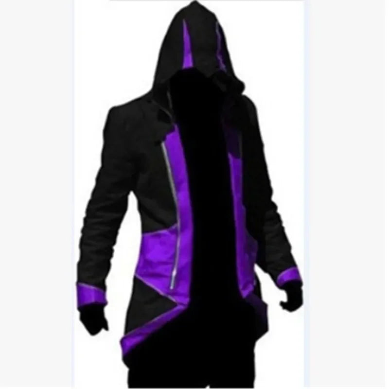 Halloween Steampunk Clothes Cosplay Movie&tv Costume Adult Men Dress Up Party Streetwear Hoodie Jacket Outwear Coats Hoodies