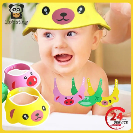 Baby Shampoo Cap Adjustable Kids Infant Ear Protection Shampoo Cap Cute Bathing Visor Wash Hair Hat Children's Protect Eyes Hair