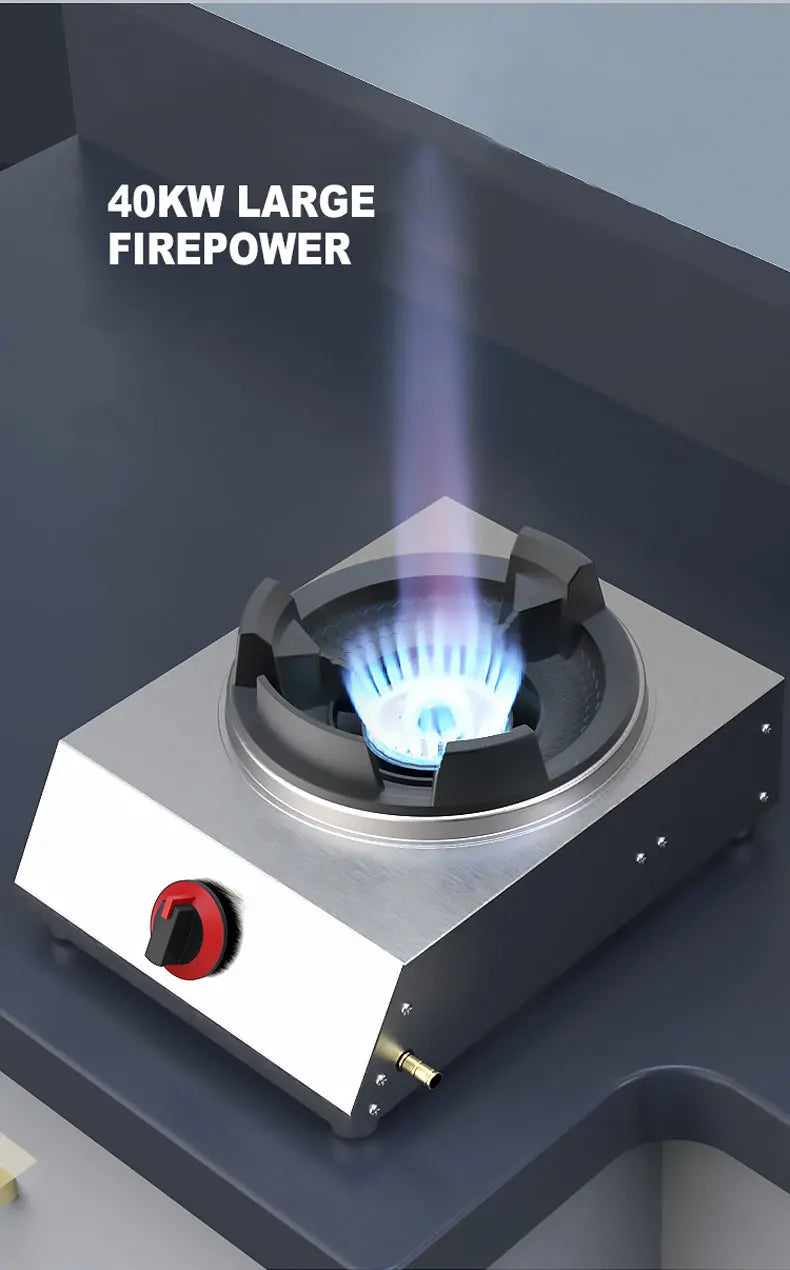 Kitchen Gas Hob Cooktop Single Gas Stove Household Stainless Steel Commercial Gas Stove Encimera Cocina Gas