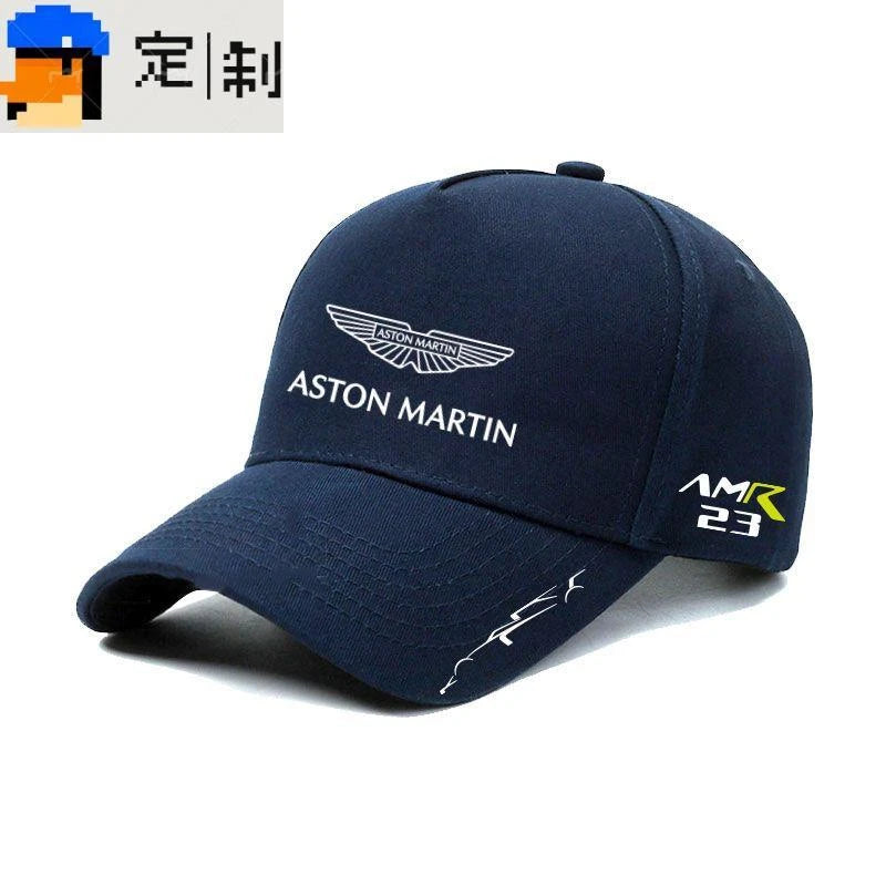 Breathable Hat  For Aston Martin DBX DBS V12 V8 DB11 DB9 Rapide AMR Vantage Personalized Cotton Racing Driver Baseball Cap