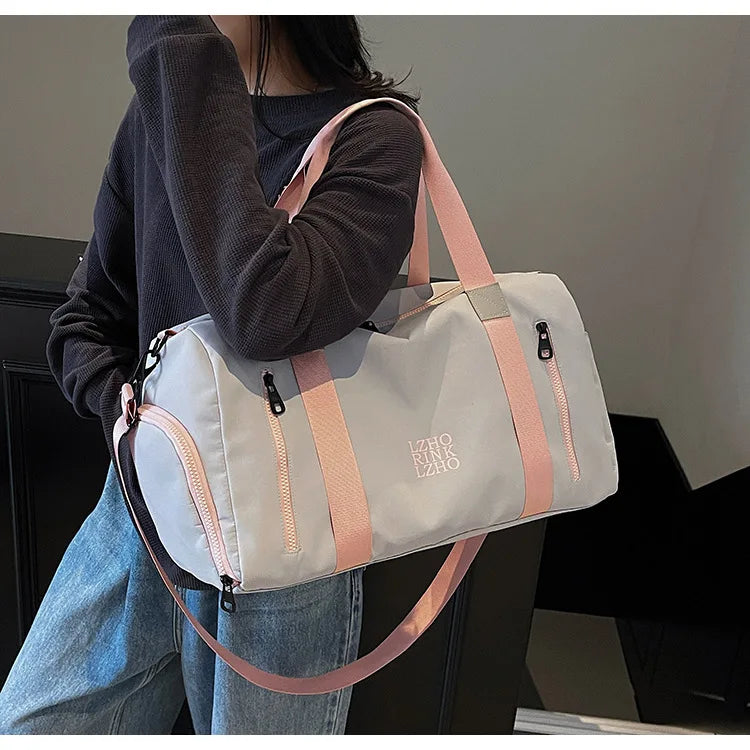 Fashion Travel Bags For Women Large Capacity Men's Sports Bag Waterproof Weekend Sac Voyage Female Messenger Bag Dry And Wet