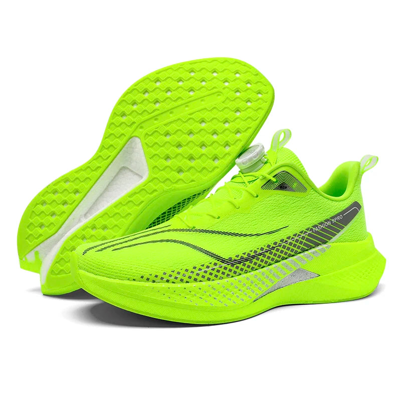 Carbon Plate Running Shoes Ultra Lightweight Soft Breathable Mesh Daily Training Sneakers Shock Absorbing for Men Women Jogging