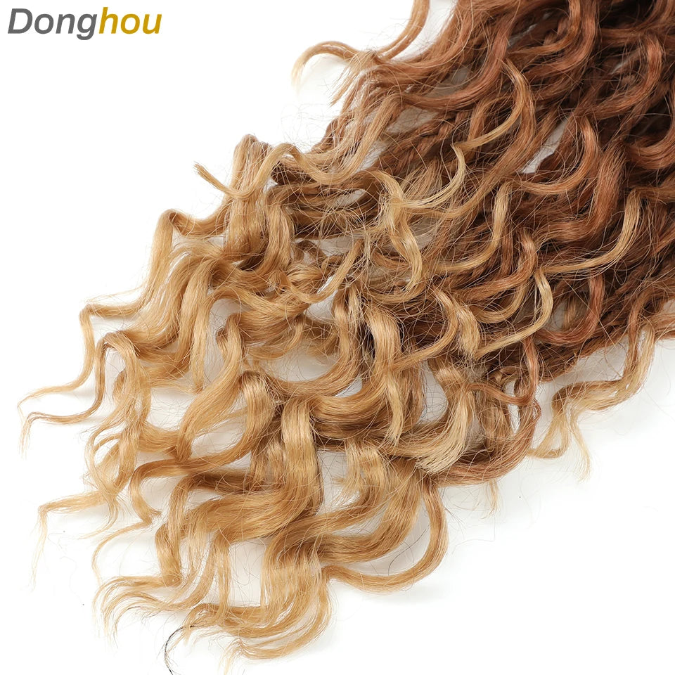 14 18 24 Inch Boho Box Braids Crochet Braids Curly Ends 1B 30 27 #4 Bug 8 Colors Ombre Goddess Bohemian Box Braids Crochet Hair
