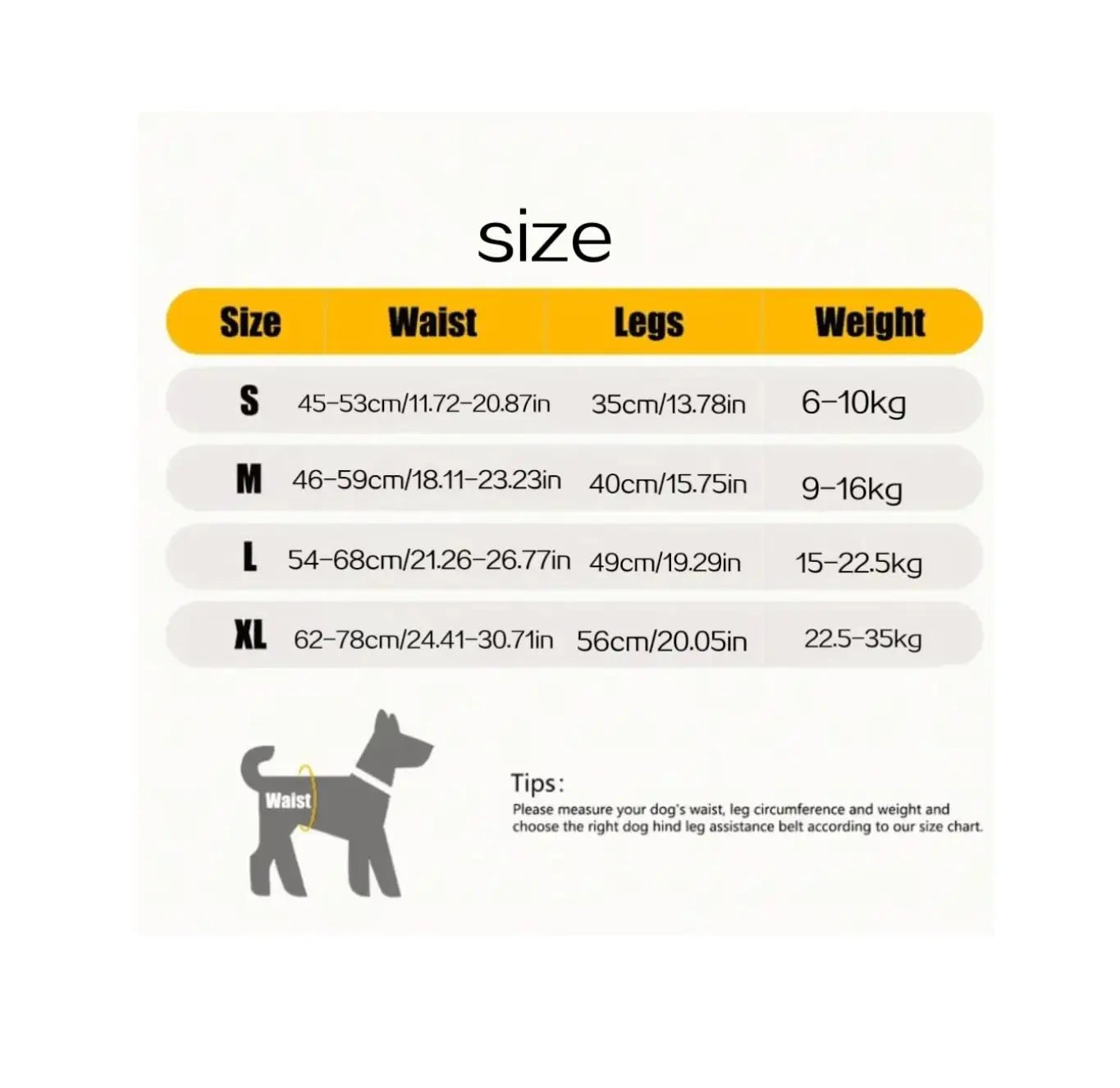 New Injured Dog Hind Leg Harness Elderly Dog Traction Bracket Sling Adjustable Portable Durable Pet Supplies