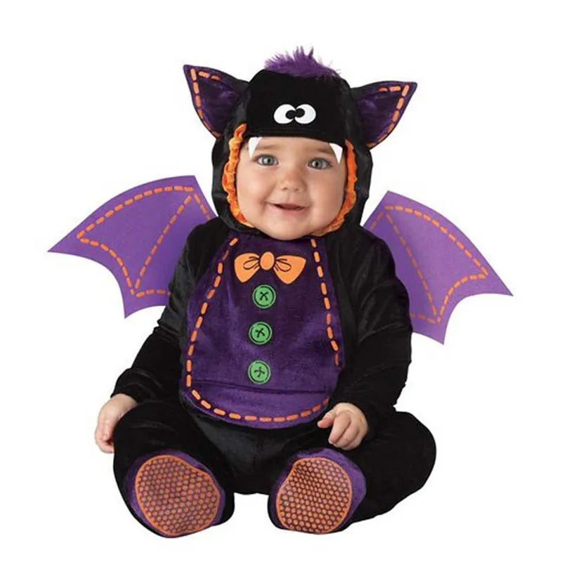 New Arrival High Quality Baby Boys Girls Halloween Dinosaur Costume Romper Kids Clothing Set Toddler Co-splay Triceratops