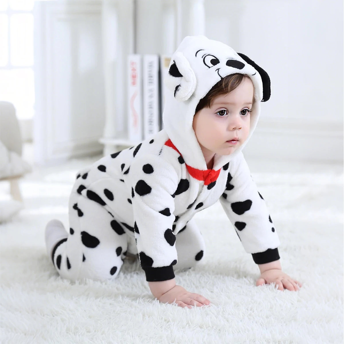 Baby Rompers Boy Winter Clothes Christmas Deer Costume Toddler Flannel Cosplay Overall Infant Girls Boys Jumpsuit 0-5 Years