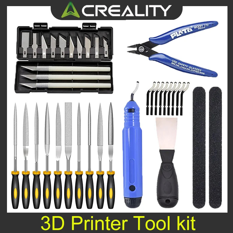 Creality 3D Printer Tool Kit Engraving Knife Carving Tool DIY 3D Printer Part 3D Model File Cutter Scraper Material Removal Tool