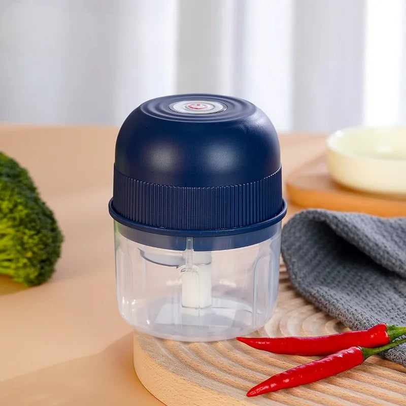 260ml Electric Garlic Grinder Onion Chopper with 1 Button Start Meat Grinder Kitchen Food Vegetable Mixer