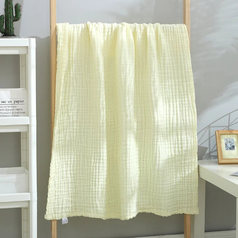 Baby BathTowel Boys Girls 100% Cotton Children Baby Towels Blanket For Newborn Bathrobe 6 Layers Gauze Washcloth Infant Swaddle
