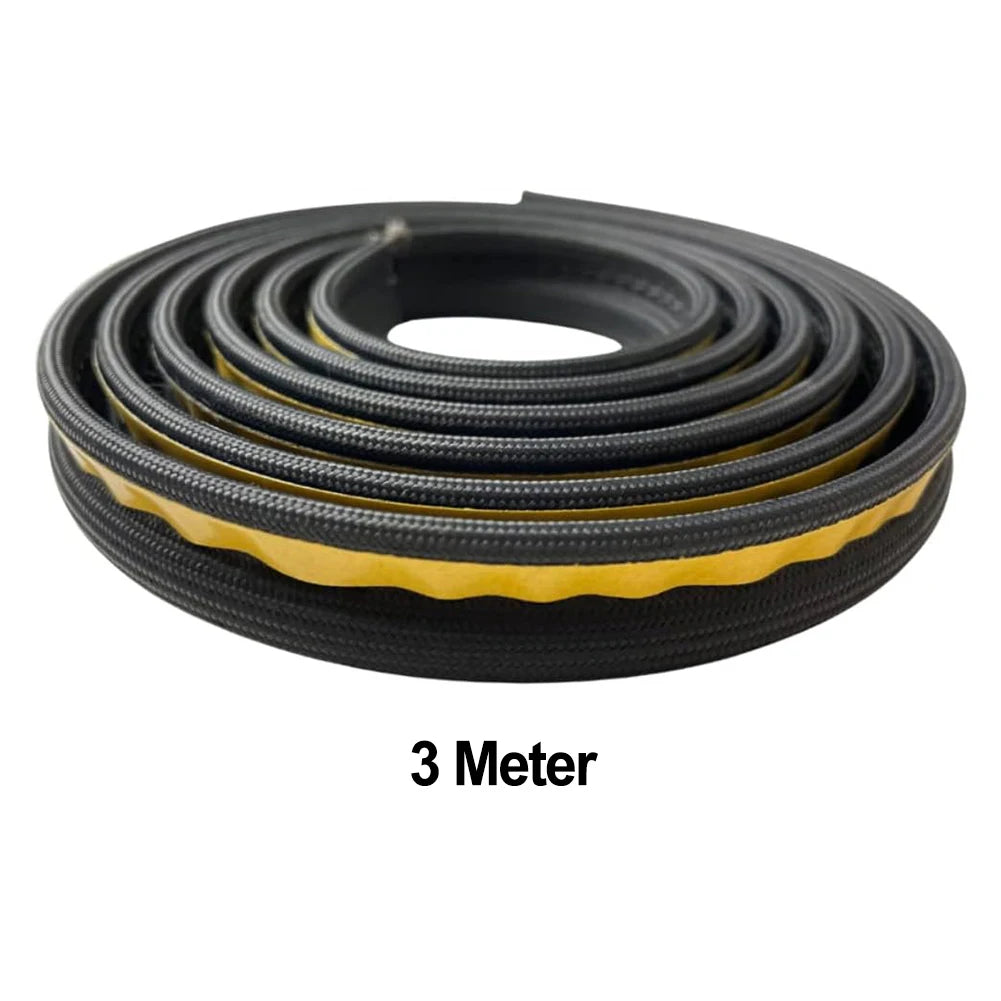 10mm Fireplace Sealing Rope Wood Burning Stove Door Self-Adhesive Fiberglass Sealing Cord Fire Resistant 2/3-m Black Gasket Tape