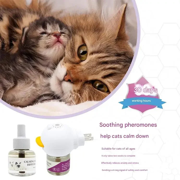 Cat and Dog Pheromone Diffusion 4-in-1 Pet Set Electric Heating Pheromone Odorless Pheromone Relieves Pet Emotional Stress