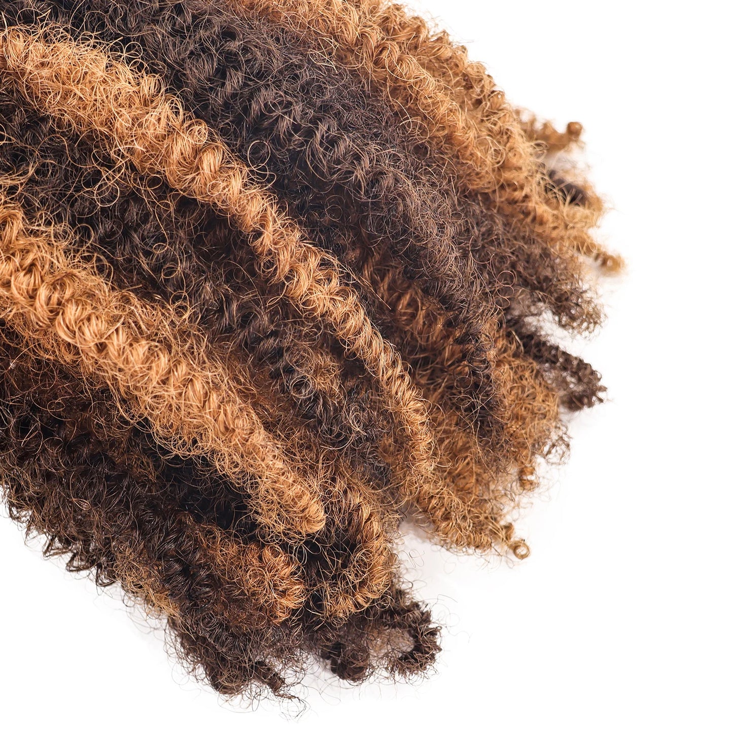 12A Afro Kinky Braiding Human Hair #430 Curly Extensions Crochet Braiding Hair 12-18Inchs  Pre-Separated Crochet Feather Hair