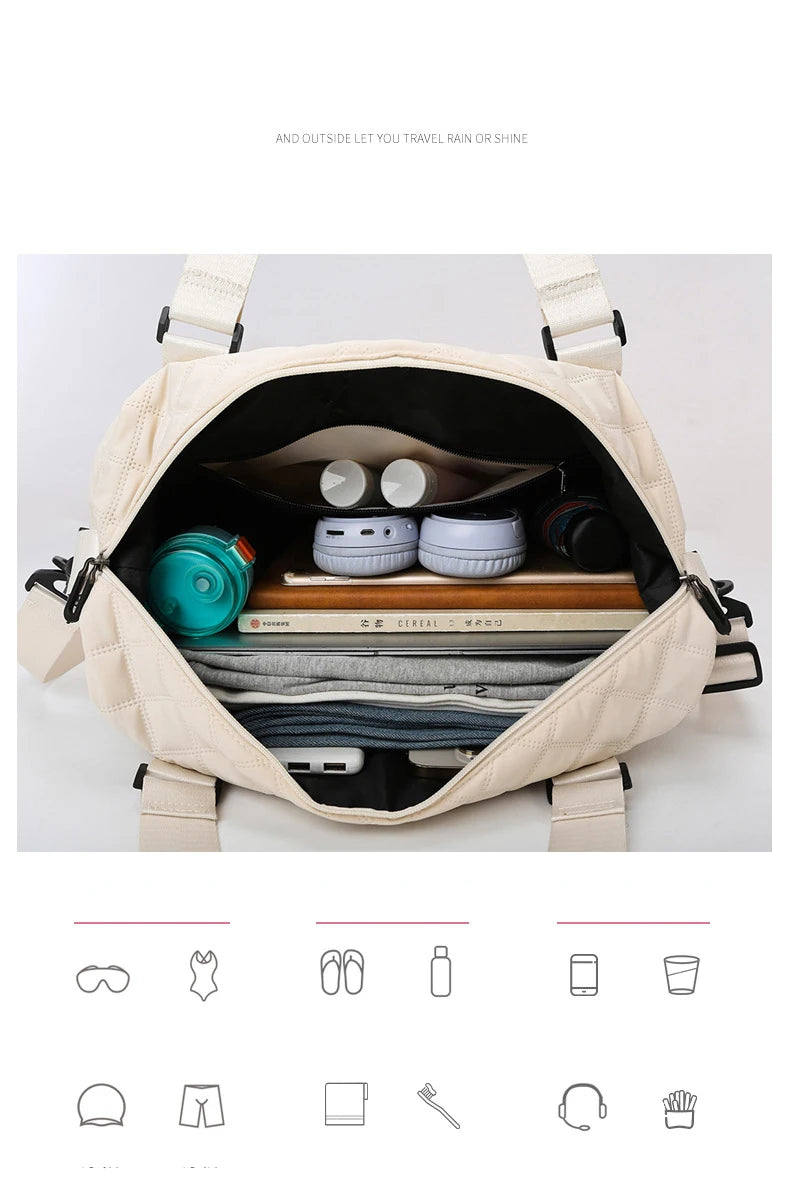 Large Capacity Outdoor Waterproof Travel Bag Luggage Handbag Women Shoulder Bag Oxford Men Sports Gym Bag Female Crossbody Bags