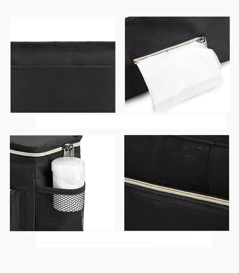 Stroller Organizer Bags Mummy Large Capacity Travel Hanging Bag Bottle Holder Pram Diaper Bags Baby Stroller Accessories