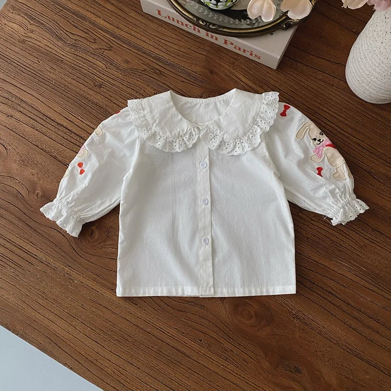 2025 Autumn New Baby Girl Sleeveless Denim Jumpsuit Toddler Girl Cute Rabbit Ear Overalls Infant Romper Kids Clothes 0-24M