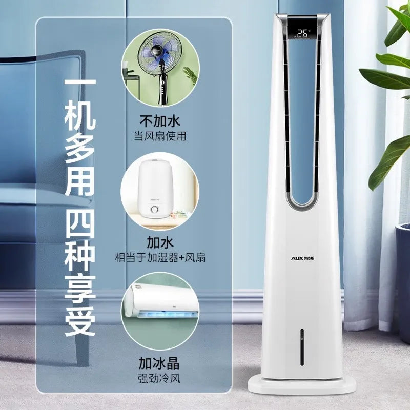 Bluetooth Remote Control Air Conditioning Fan Cooler Refrigerator Small Dormitory Water Cooling Fan