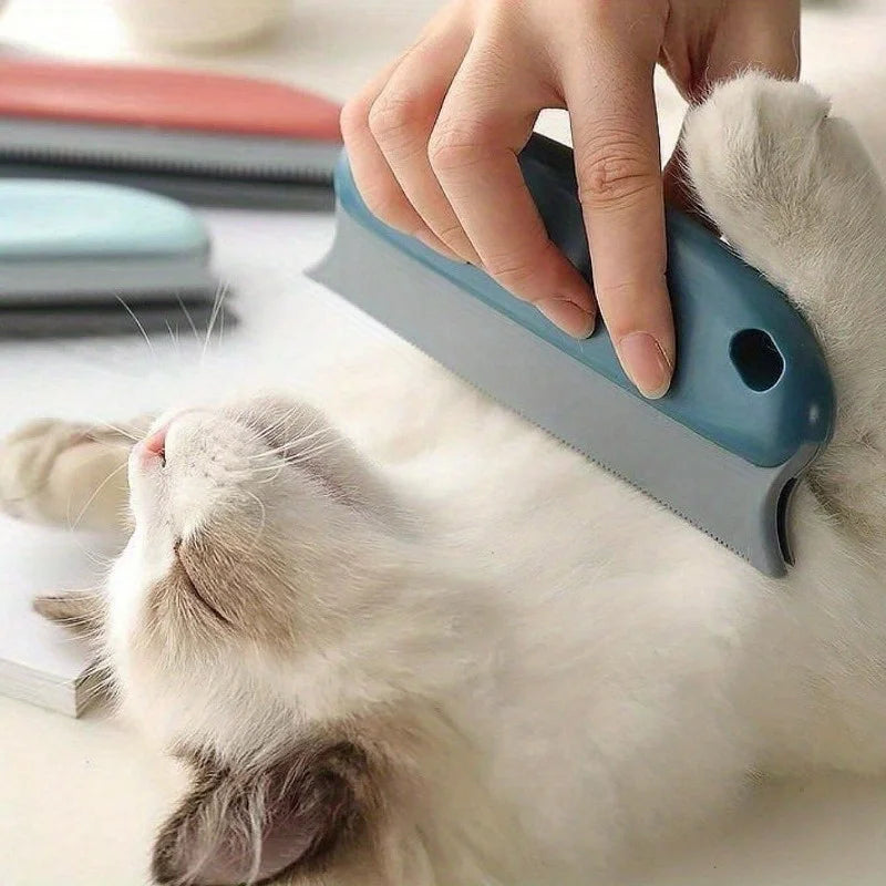 Pet Hair Cleaning Brush, With Anti-scratch Rubber Bristles - Suitable for Cats, Powerful Pet Hair Brush for Dogs - High-efficien