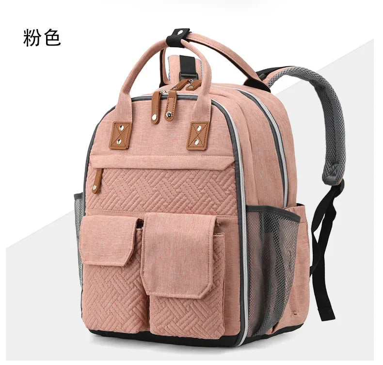 Diaper Bag Backpack for Stroller Waterproof Mummy Large Capacity Outdoor Travel Nappy Maternity Bag with Portable Changing Pad