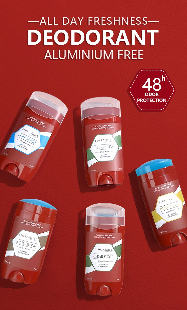Aluminum Free 48-Hour Sweat and Odor Protection Body Deodorant Stick, All-Day Underarm Protection for Men and Women