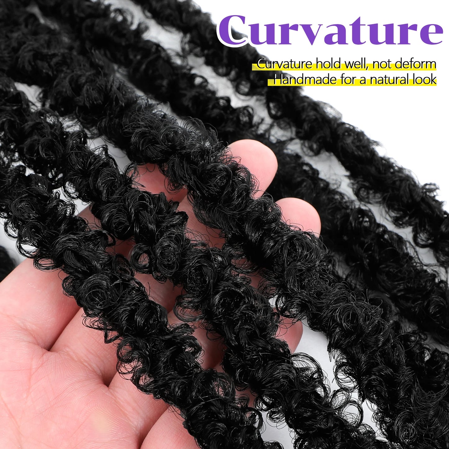 Butterfly Locs Crochet Hair 12-36 Inch Fairy Butterfly Locs Pre Looped Synthetic Distressed Faux Locs 9 Strands /Pack