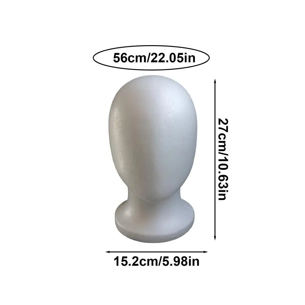 Mannequin Foam Head Faceless Hair Styling Display Model Mannequin Head Prop For Displaying Hats Hairpieces Arts Crafts