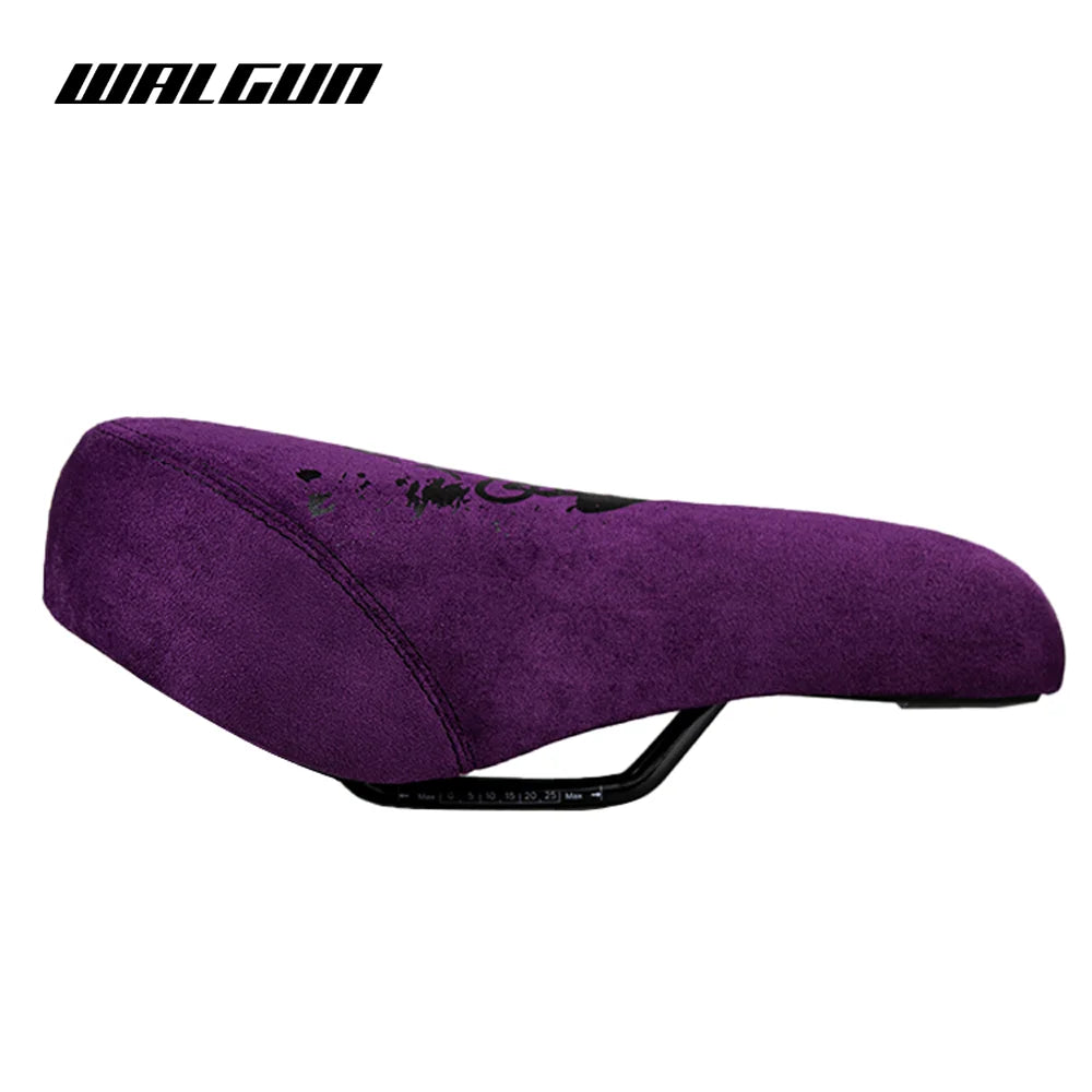 WALGUN BMX Bicycle Saddle Dirt Jump Cruiser Bike Seat with Embroidery Freestyle Racing Dowbhill Saddle MTB 265*170 Cycling Parts