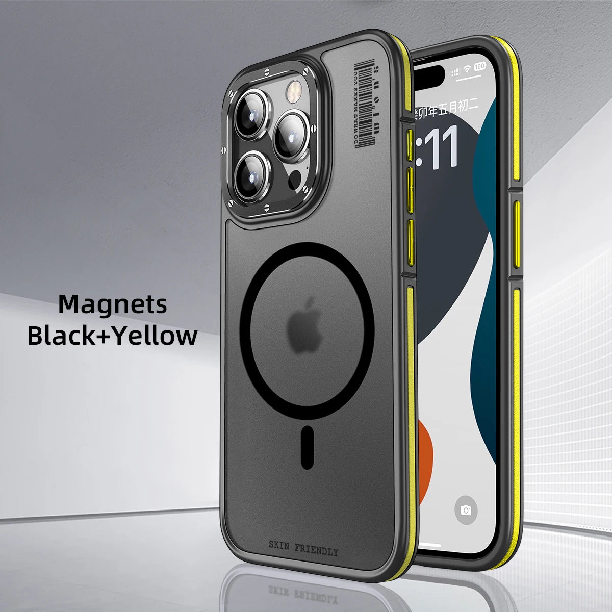 Official Original Splicing Skin Sensation Armor Shockproof Case for iPhone 15 14 Plus 13 Pro Max Magsafe Hybrid Phone Back Cover