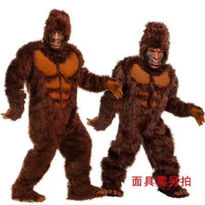 COS Halloween stage costume, adult brown costume