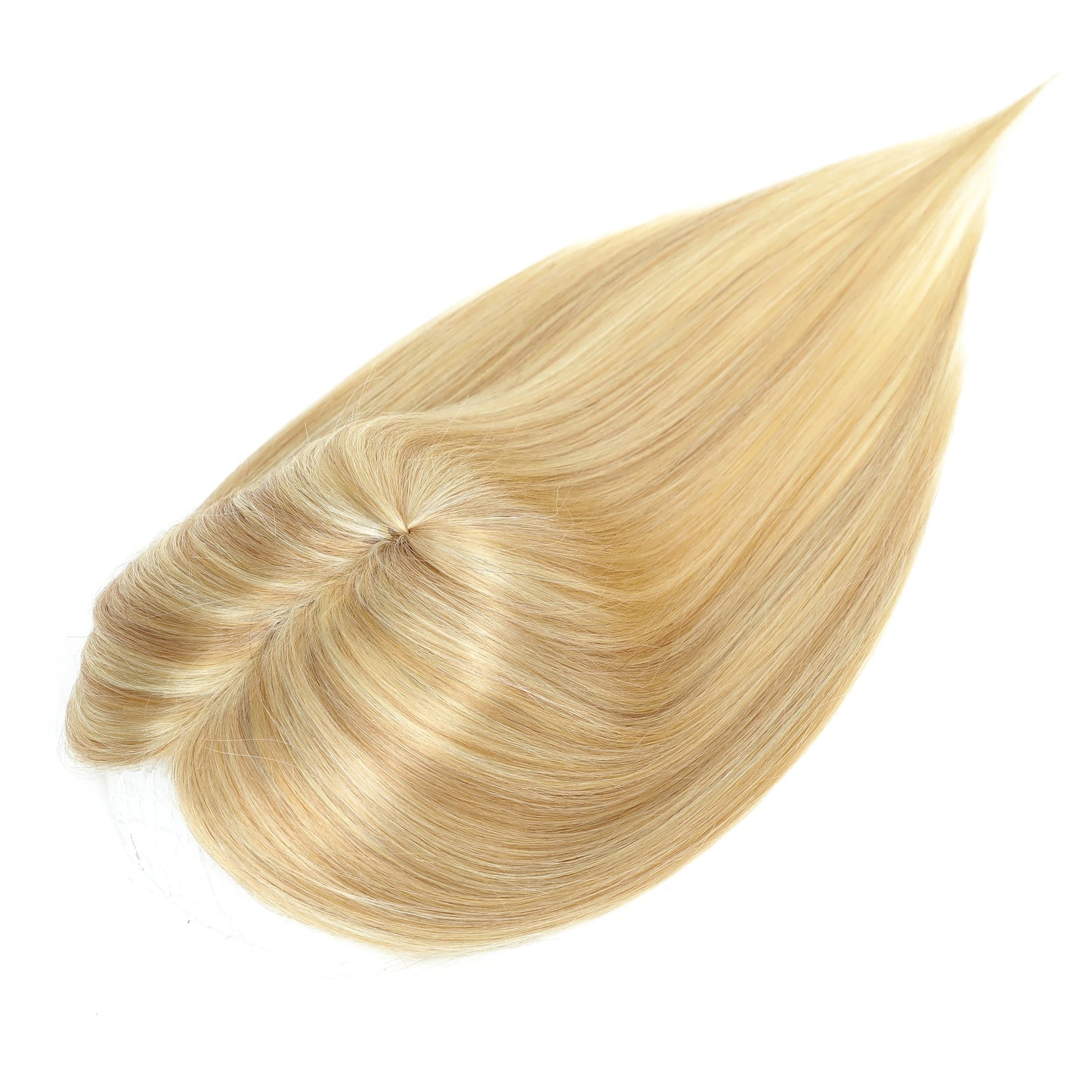 Women Hair Topper 100% Human Hair With Fringe Lace Mechanism Middle Part | 8x12cm 12inch Job Interview Ready