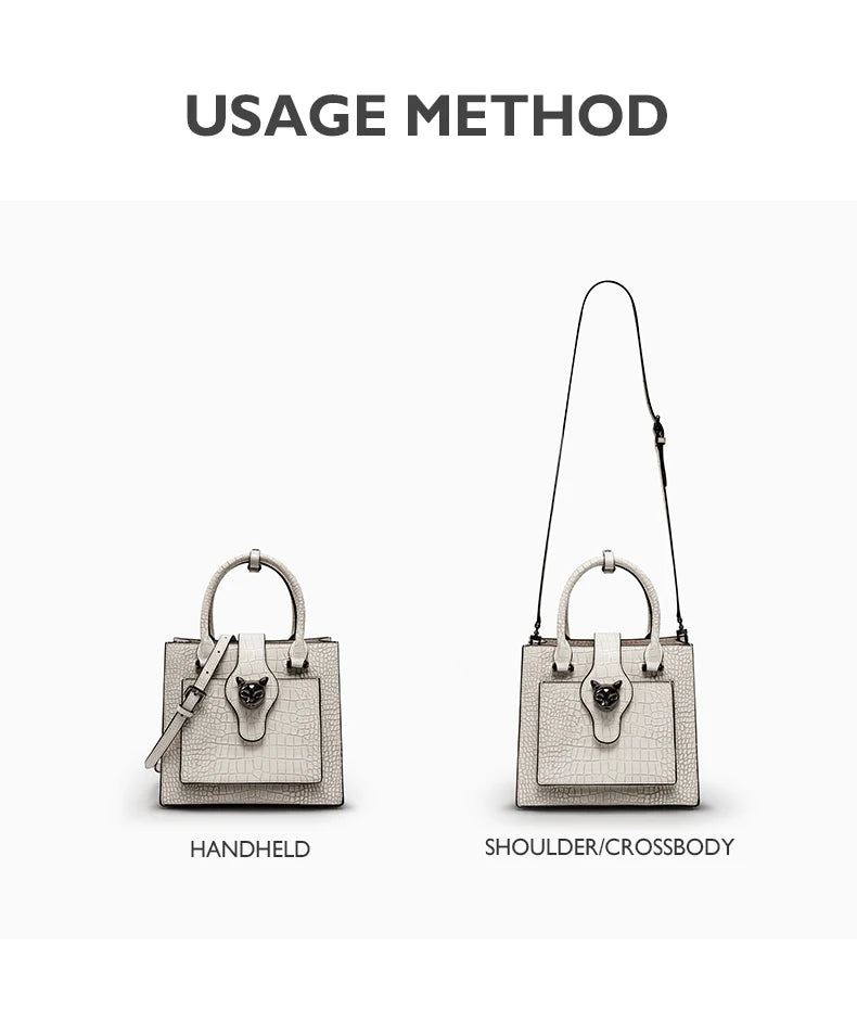 2026 NEW WOMEN'S HANDBAGS BUSINESS LADY GENUINE LEATHER ORIGINAL LUXURY BRAND DESIGNER OFFICE FEMALE BAGS CROSSBODY CAT PURSE